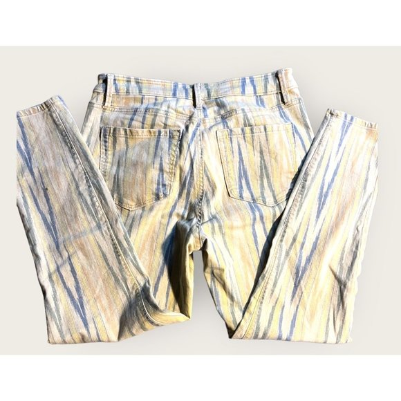 Ann Taylor Loft Pants Womens Striped 27/4 Curvy Skinny Ankle - Picture 6 of 6